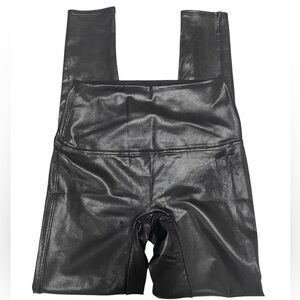 Jane and Bleecker Black Faux Leather High Waist Leggings Size Medium